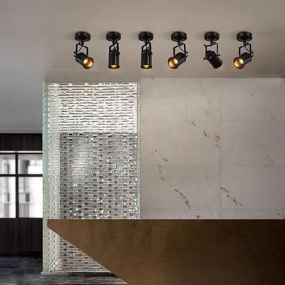 Retro American Track Light Chandelier Home Decorative Spotlight Living Room E27 Ceiling Lighting Pendant