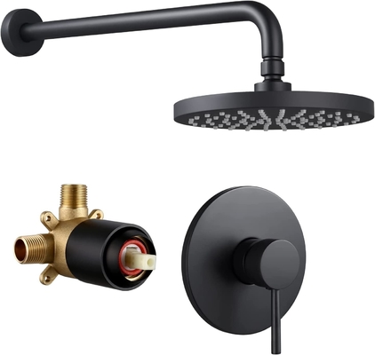 OEM ODM rainfall shower system 3 way shower black ceiling mounted rain mixer faucet waterfall overhead shower