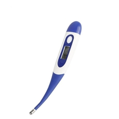 clinique numérique de thermomètre avec l'astuce flexible pour des aînés d'adultes de bébés